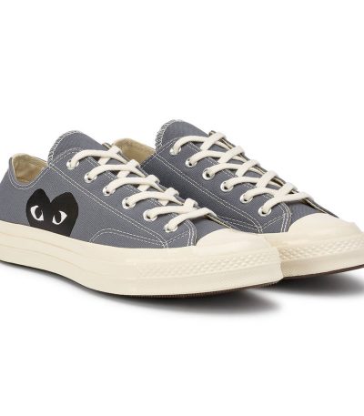 comme des garcons play x converse chuck taylor all star 70 low grey  171849c